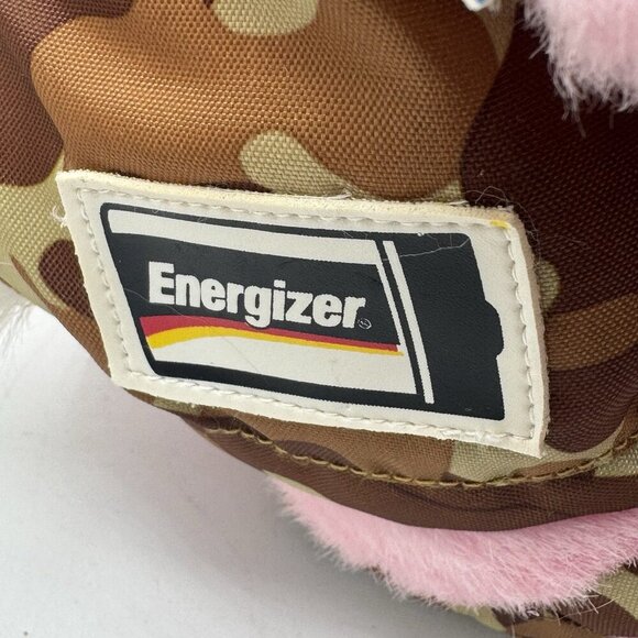 1998, 2000 Energizer Bunny Pink Military Green Camo Plush Toy. 12" - Picture 2 of 8
